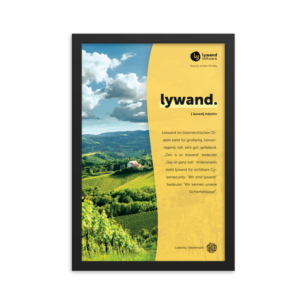 Gerahmtes Poster "lywand"