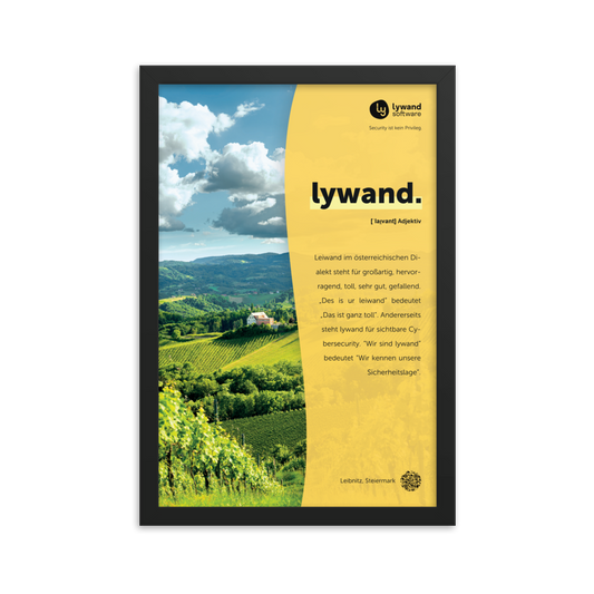 Gerahmtes Poster "lywand"