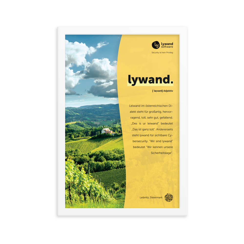 Gerahmtes Poster "lywand"