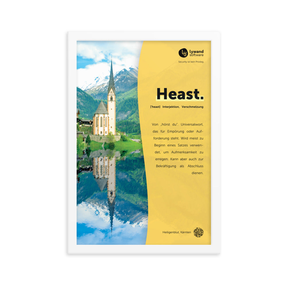 Gerahmtes Poster "Heast"