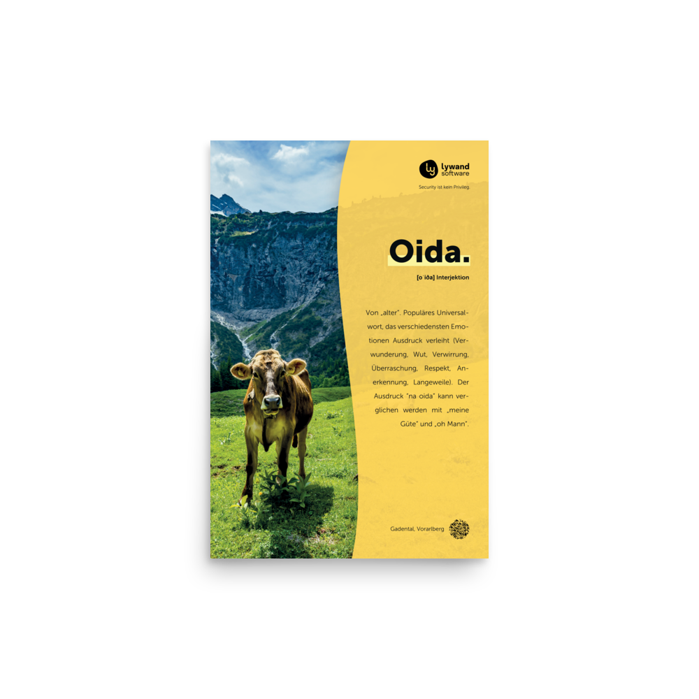 Poster "Oida"