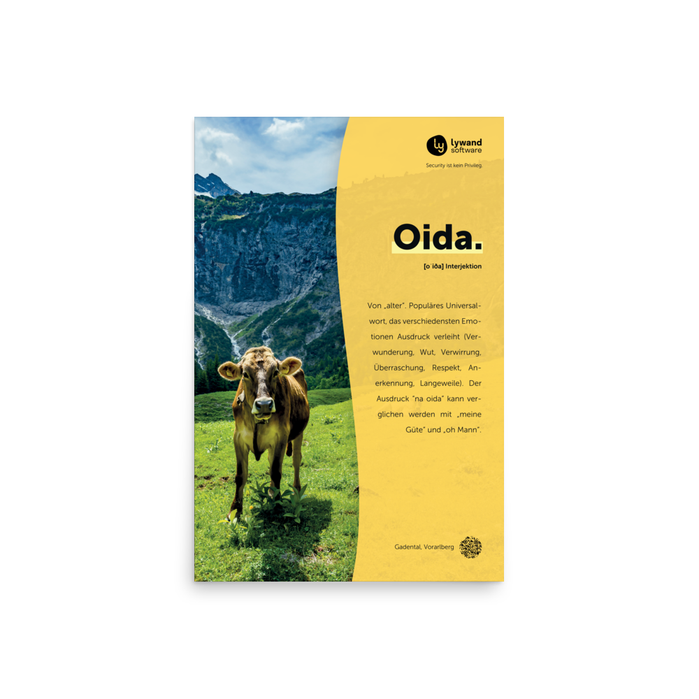 Poster "Oida"