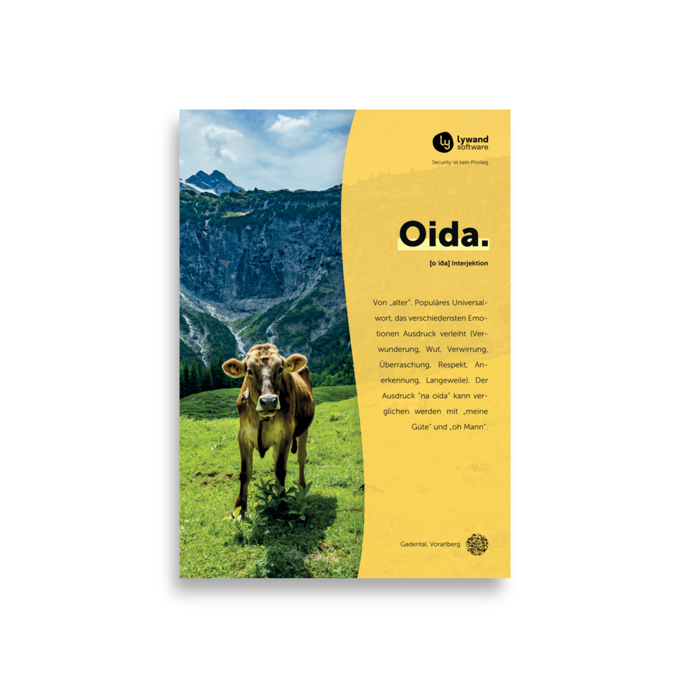 Poster "Oida"