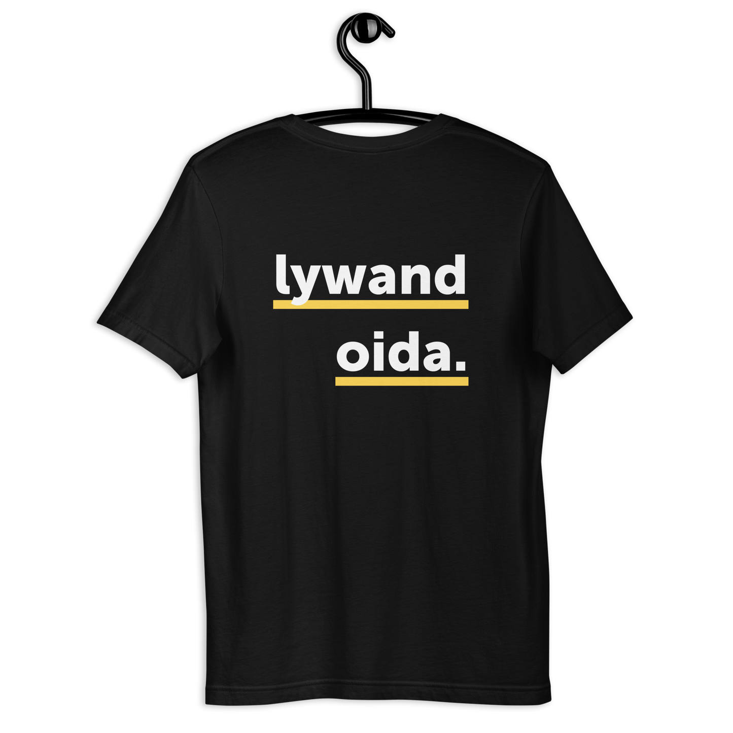 Leiberl in schwarz "lywand oida"