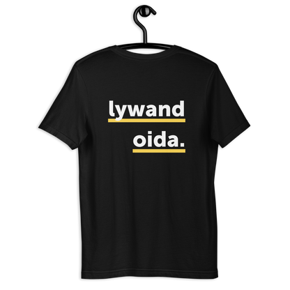 Leiberl in schwarz "lywand oida"